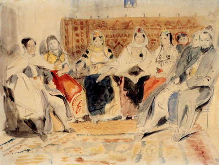 Eugene Delacroix - Famille marocaine