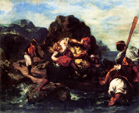 Eugene Delacroix - Piratas africanas