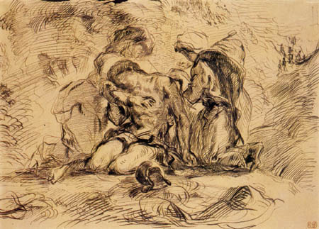 Eugene Delacroix - Saint Sebastian