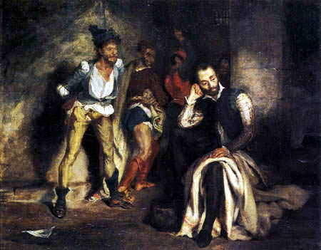 Eugene Delacroix - Tasso im Irrenhaus