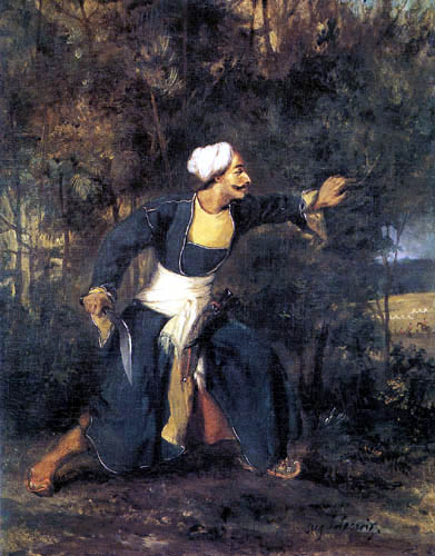 Eugene Delacroix - Inder mit Gurkha-Kris