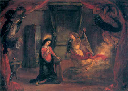 Eugene Delacroix - La Anunciación
