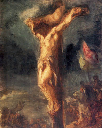 Eugene Delacroix - La crucifixion