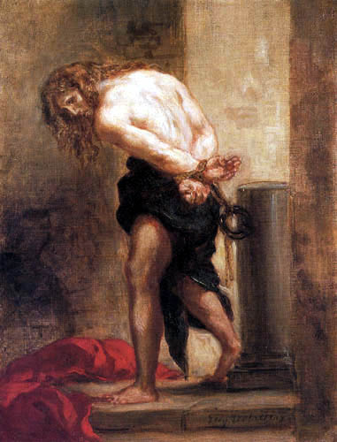 Eugene Delacroix - Christus an der Geißelsäule