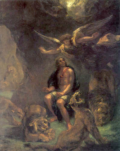 Eugene Delacroix - Daniel in the lion's den