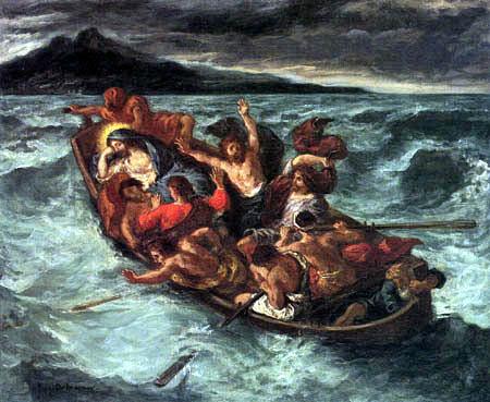 Eugene Delacroix - Le Christ sur le Lac de Tibériade