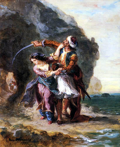 Eugene Delacroix - Selim et Suleika