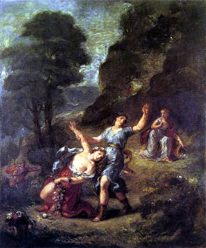 Eugene Delacroix - Orpheus und Eurydike, Frühling