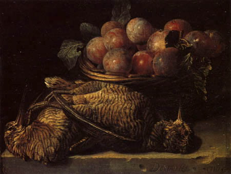 Alexandre-Francois Desportes - Bodegón con manzanas