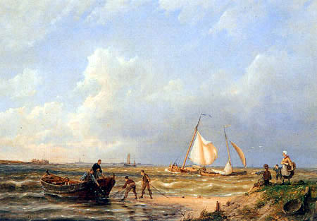 Pieter Christian Dommersen - Catching up the nets