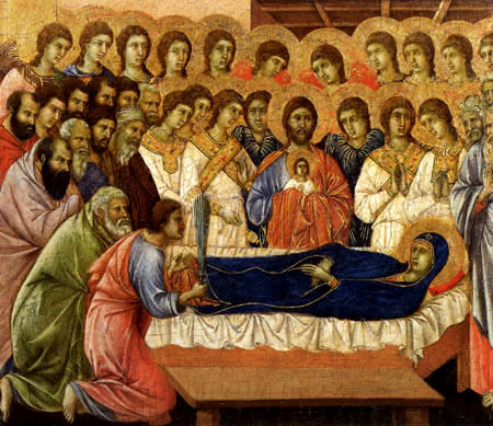 Duccio (di Buoninsegna) - Maesta, Der Tod Marias