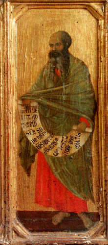 Duccio (di Buoninsegna) - Maesta, Der Prophet Maleachi