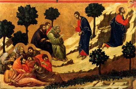 Duccio (di Buoninsegna) - Maesta, The Prayer on the Mount of Olives