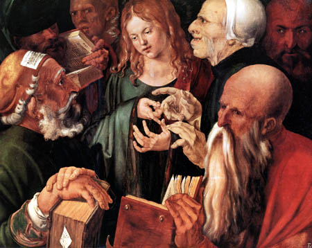 Albrecht Dürer - Jesus among the doctors