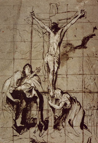 Sir  Anthonis van Dyck - Die Beweinung Christi, Studie