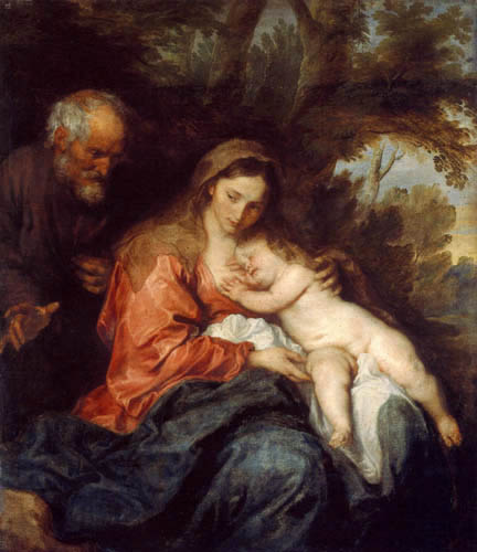 Sir  Anthonis van Dyck - Resting on the flight into Egypt