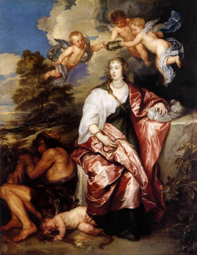 Sir  Anthonis van Dyck - Venetia Digby als Prudenzia