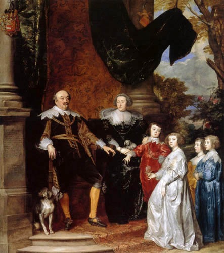 Sir  Anthonis van Dyck - Comte Johannes von Nassau-Siegen et Famille