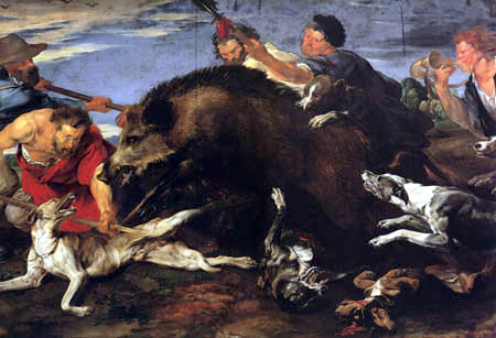 Sir  Anthonis van Dyck - Boar hunt