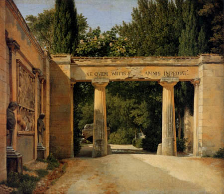 Christoffer V. Eckersberg - En el Jardín, Villa Borghese