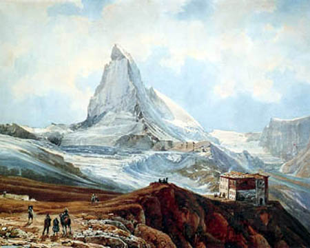 Thomas Ender - Matterhorn de Gornergrat, Detalle