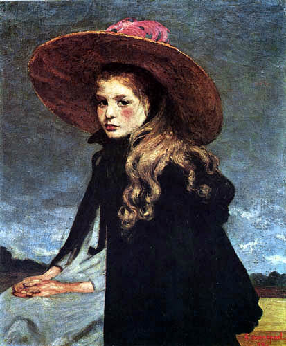 Henri Jacques E. Evenepoel - Henriette with the big hat