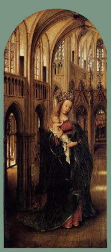 Jan van Eyck - La Madona en la iglesia