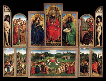 Jan van Eyck - Ghent Altarpiece, Interior