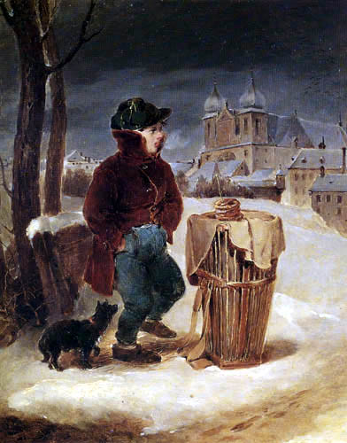 Peter Fendi - El chico que vende las roscas en invierno