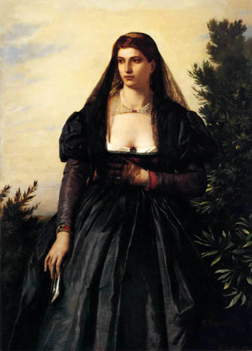 Anselm Feuerbach - Retrato de una Romana