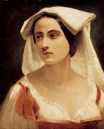 Anselm Feuerbach - Retrato de una mujer italia