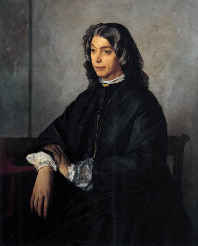 Anselm Feuerbach - Porträt Henriette Feuerbach