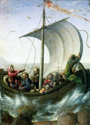 Juan de Flandes - Jesus im Boot