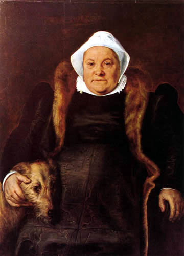 Frans Floris - Portrait of a old woman
