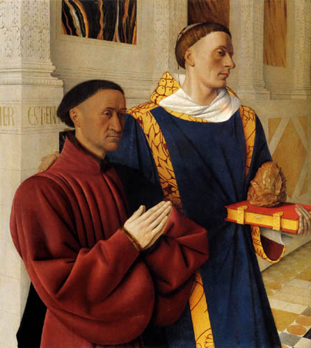 Jean Fouquet - Etienne Chevalier and Saint Stephen