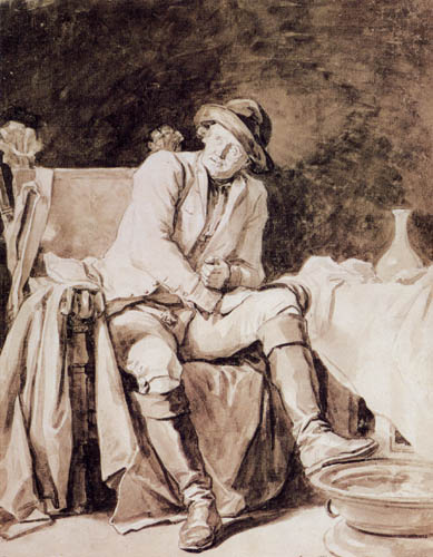 Jean-Honoré Fragonard - Un homme dans un fauteuil
