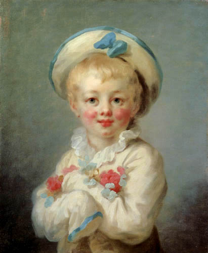 Jean-Honoré Fragonard - Un garçon comme Pierrot