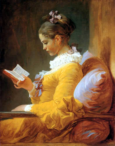 Jean-Honoré Fragonard - A Reading Girl