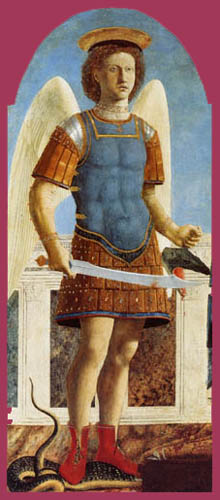 Piero della Francesca - Le Archange Gabriel