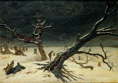 Caspar David Friedrich - Winter landscape