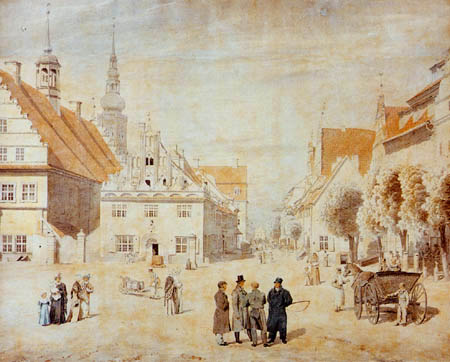 Caspar David Friedrich - Market of Greifswald