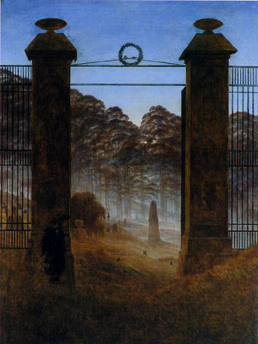 Caspar David Friedrich - Cemetery entrance