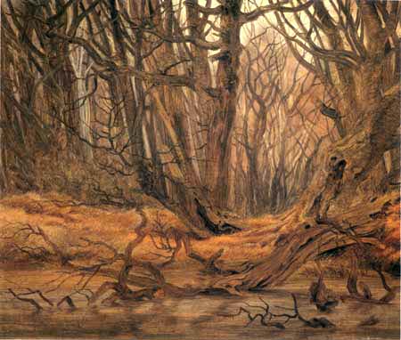 Caspar David Friedrich - Forest in autumn