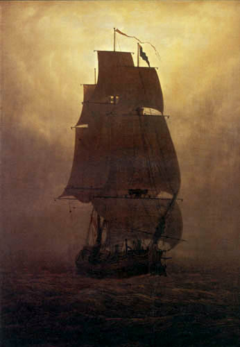 Caspar David Friedrich - Sailing ship