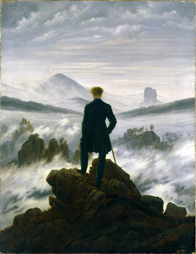 Caspar David Friedrich - Le randonneur de la mer de nébuleuse