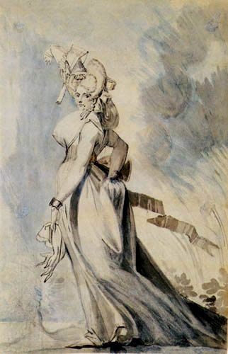 Johann Heinrich Füssli - Mrs. Füssli beim Spaziergang