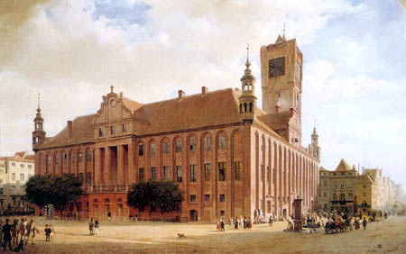 Eduard Gaertner - La mairie à Toruń