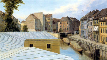 Eduard Gaertner - View at the Friedrichsgracht