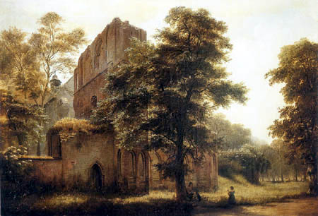Eduard Gaertner - The Monastery Ruins of Lehnin