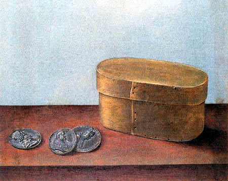 Giovanna Garzoni - A box and three medals